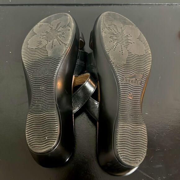 Dansko Black Straps Sandals Sz 40 - Picture 9 of 9